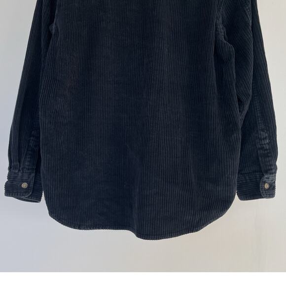 Vintage 90's Mickey Unlimited Black Wale Cord Shirt / Sz S / Embroidery Disney - Picture 7 of 9